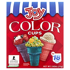 Joy Color Cups, 18 count, 2.63 oz