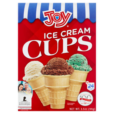 Joy Ice Cream Cups, 24 count, 3.5 oz, 3.5 Ounce