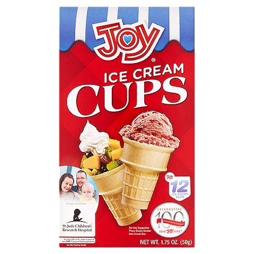 Joy Ice Cream Cups, 12 count, 1.75 oz