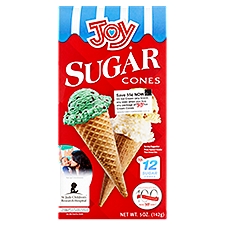 Joy Sugar Cones, 12 count, 5 oz