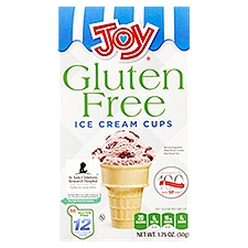 Joy Ice Cream Cups Cones - 12 Count, 1.75 Ounce