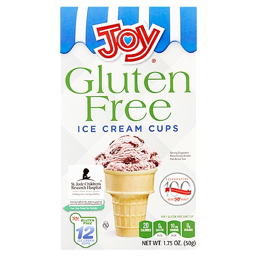 Joy Gluten Free Ice Cream Cups, 12 count, 1.75 oz
Say No to Gluten
Serve your favorite recipe in our gluten free cups.