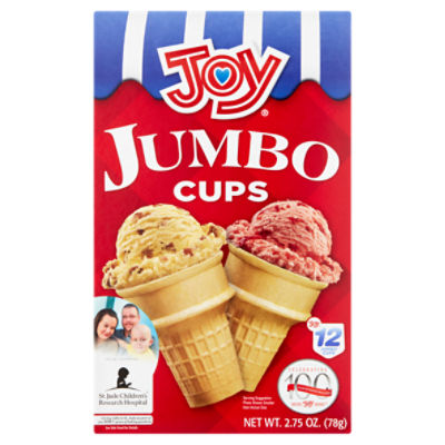Joy Jumbo Cups, 12 count, 2.75 oz, 2.75 Ounce