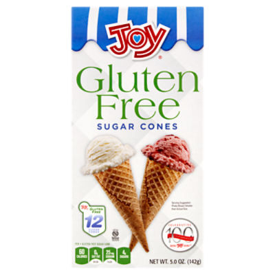 Joy Gluten Free Sugar Cones, 12 count, 5.0 oz, 5 Ounce