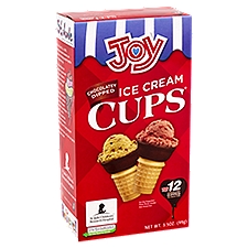 Joy Chocolatey Dipped Ice Cream Cups, 12 count, 3.5 oz