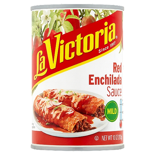 La Victoria Mild Red Enchilada Sauce, 10 oz
Switch up your favorite recipes and delight your family by adding La Victoria® Red Enchilada Sauce. Dial up the flavor in a fresh new way!