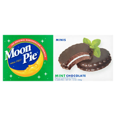 Moon Pie Mint Chocolate Mini Pies, 12 count, 12 oz