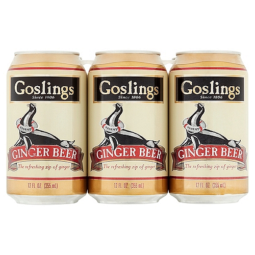 Goslings Ginger Beer, 12 fl oz, 6 count
6PK