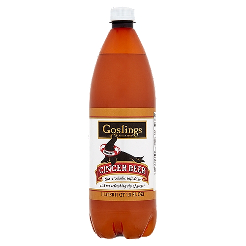 Goslings Stormy Ginger Beer, 1 liter
Non-Alcoholic Soft Drink with the Refreshing Zip of Ginger