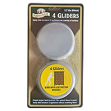 Parker & Bailey Gliders, 4 count, 4 Each