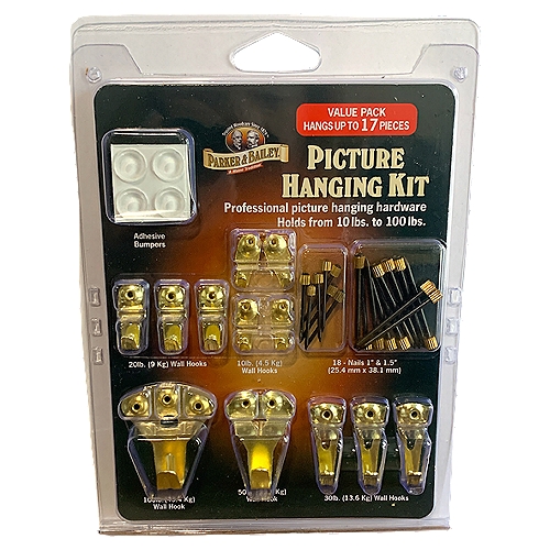 Parker & Bailey Picture Hanging Kit Value Pack