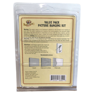 Parker & Bailey Picture Hanging Kit Value Pack - The Fresh Grocer