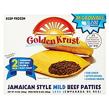 Golden Krust Jamaican Style Mild Beef Patties, 2 count, 10 oz, 7 Ounce