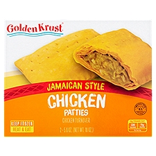 Golden Krust Jamaican Style Chicken Turnover Patties, 5.0 oz, 2 count, 10 Ounce
