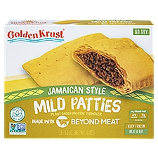 Golden Krust Jamaican Style Plant-Based Protein Turnover Mild Patties, 5.0 oz, 2 count
