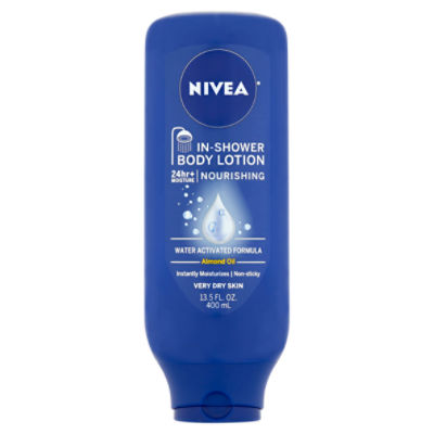 Nivea Very Dry Skin Nourishing Almond Oil InShower Body Lotion, 13.5