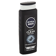 Nivea Men Body Wash, Active Clean Deep Clean, 16.9 Fluid ounce
