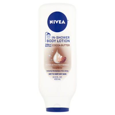 Nivea Cocoa Butter In-Shower Body Lotion, 13.5 fl oz