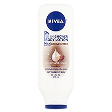 Nivea Cocoa Butter In-Shower Body Lotion, 13.5 fl oz, 13.5 Fluid ounce