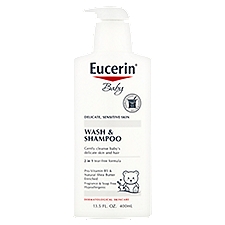 Eucerin Baby Wash & Shampoo, 13.5 fl oz