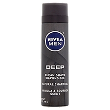 Nivea Men Deep Clean Shave Natural Charcoal Shaving Gel, 7 Ounce
