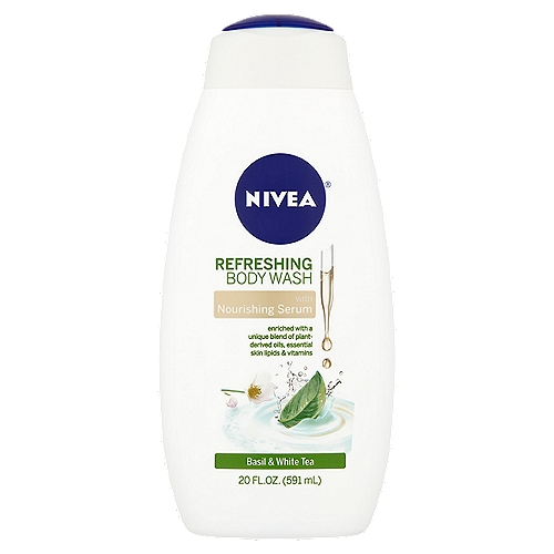 Nivea Basil & White Tea Refreshing Body Wash, 20 fl oznNivea® Body Wash enriched with nourishing serum provides nourishing moisture for soft, smooth and healthy-looking skin.