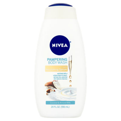 Nivea Coconut & Almond Milk Pampering Body Wash, 20 fl oz