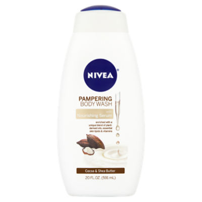 Nivea Cocoa & Shea Butter Pampering Body Wash, 20 fl oz