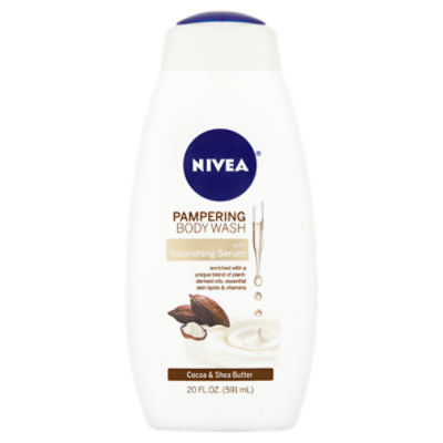 Nivea Cocoa & Shea Butter Pampering Body Wash, 20 fl oz - Fairway