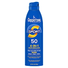 Coppertone Sport Sunscreen Spray Performance Broad Spectrum SPF 50, 5.5 Ounce