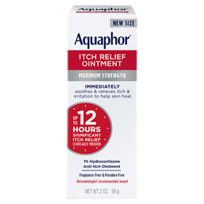 Aquaphor Maximum Strength Itch Relief Ointment, 2 oz