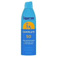 Coppertone Sunscreen Spray Complete Broad Spectrum SPF 50, 5.5 Ounce