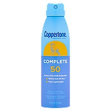 Coppertone Complete Broad Spectrum Sunscreen Spray, SPF 50, 5.5 oz