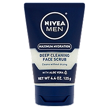 Nivea Men Maximum Hydration Deep Cleaning, Face Scrub, 4.4 Ounce