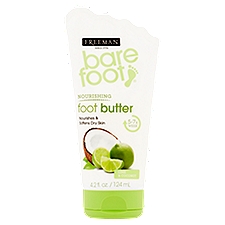 Freeman Bare Foot Nourishing Lime & Coconut Foot Butter, 4.2 fl oz