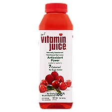 Vita-J Vitaminjuice Cranberry Raspberry Juice Beverage, 16 fl oz
