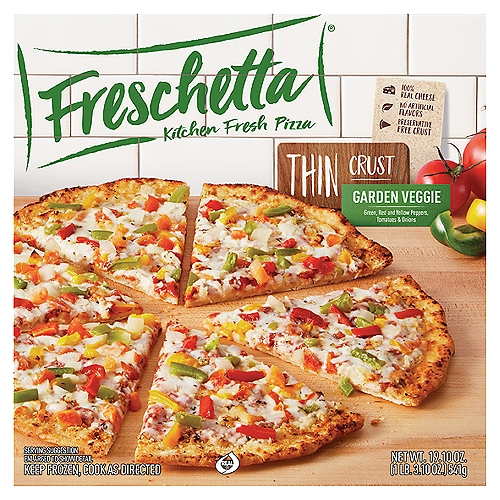 Freschetta Thin Crust Garden Veggie Pizza, 19.10 oz