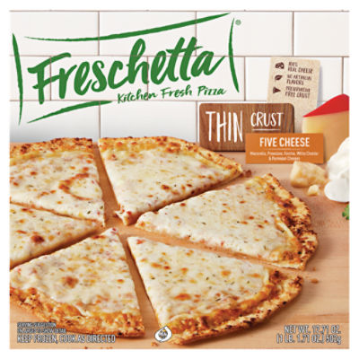 Freschetta Thin Crust Five Cheese Pizza, 17.71 oz