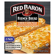 Red Baron Pizza - Singles French Bread 5 Cheese & Garlic, 8.8 oz