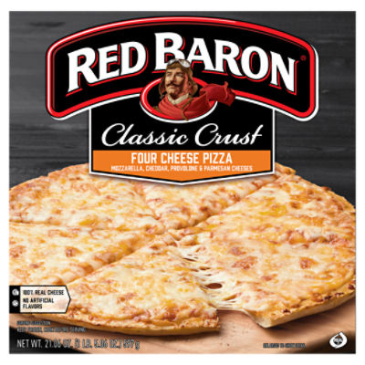 Red Baron Classic Crust Four Cheese Pizza, 21.06 oz, 21.06 Ounce