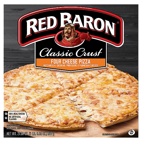 Red Baron Classic Crust Four Cheese Pizza, 21.06 oz