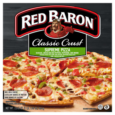 Red Baron Classic Crust Supreme Pizza, 23.45 oz