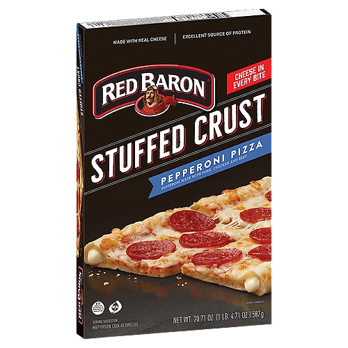 Red Baron Stuffed Crust Pepperoni Pizza, 20.71 oz