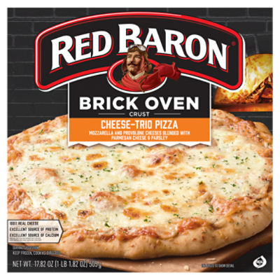 Red Baron Brick Oven Crust Cheese-Trio Pizza, 17.82 oz, 17.82 Ounce