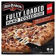 Red Baron Fully Loaded Hand Tossed Style Crust Meat Lovers Pizza, 28.40 oz