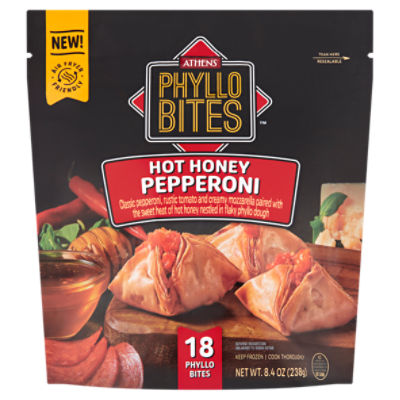 Athens Hot Honey Pepperoni Phyllo Bites, 18 count, 8.4 oz