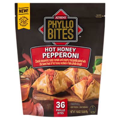 Athens Hot Honey Pepperoni Phyllo Bites, 36 count, 16.8 oz