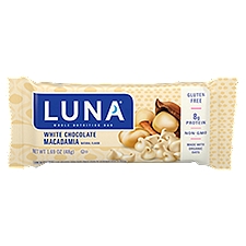 Luna White Chocolate Macadamia , Whole Nutrition Bar, 1.69 Ounce