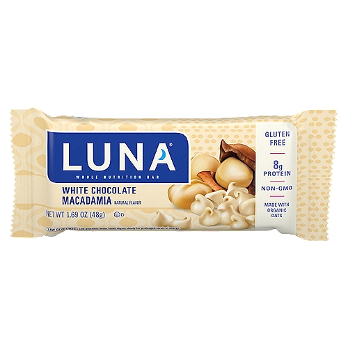 Luna White Chocolate Macadamia Whole Nutrition Bar, 1.69 oz