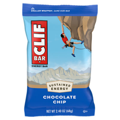 CLIF BAR Chocolate Chip Energy Bar, 2.4 oz, 2.4 Ounce